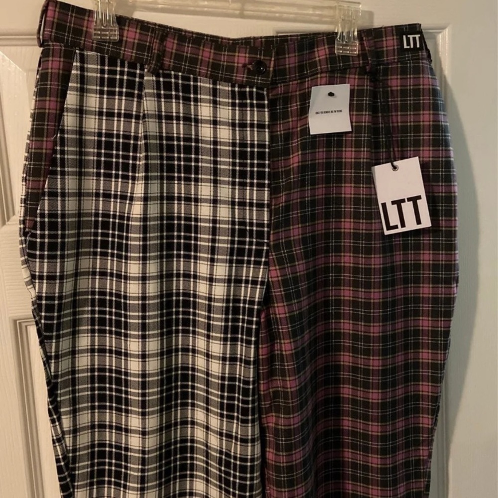 Love Too True plaid tartan trousers
